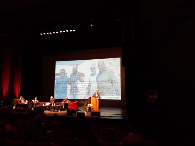 Alejandro Moyano, cofundador de Valdemonjas durante la presentación en Burdeos